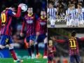 ريال سوسيداد يضرب شباك برشلونه بثلاثيه ويفقده الصداره