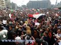 مئات الالاف في ميدان التحرير والعريش يهتفون لفلسطين ويزحفون نحو الحدود