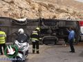 بالصور الاولية لموقع الحادث : مصرع سائقين في حادث تصادم شرق القدس احدهم من طولكرم