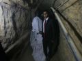 شاب فلسطيني يتزوج مصرية داخل الانفاق الحدودية - شاهد الصور