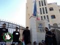 متظاهرون يمنعون موظفي الأمم المتحدة من دخول مكاتبهم في رام الله