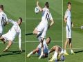 ماذا فعل جاريث بيل برونالدو في تدريبات الريال ! - شاهد الفيديو