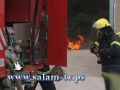 عائلة فلسطينية تحترق في بيت لاهيا