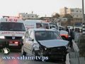 إصابة 9 مواطنين بحادث سير جنوب نابلس
