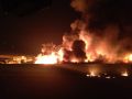 حريق ضخم بمصانع جاشوري غرب طولكرم