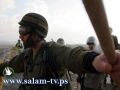 اصابة فتى بعد اطلاق النار عليه من الجيش وسقوطه من فوق الجدار