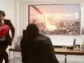 بالفيديو : مقلب صاورخي من شركة &quot;ال جي&quot; يرعب الموظفين ويهدد بتدمير المدينة !!
