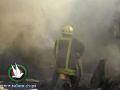 حريق مقهى ومنزل في مدينة جنين