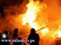 حريق منزل في بلدة عتيل بطولكرم
