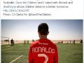 كريستيانو رونالدو يناشد المجتمع الدولي الوقوف إلى جوار اطفال سوريا