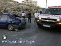 ثلاث إصابات نتيجة إنزلاق مركبة شمال طولكرم