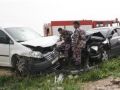 اصابة سبعة مواطنين في حادث سير على مفرق باقة الشرقية شمال طولكرم