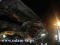 إحتراق مركبتين في طولكرم