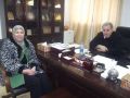 د . سهام ثابت عضو المجلس التشريعي عن حركة فتح تزور بلدية طولكرم