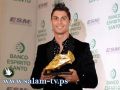 صور: كريستيانو رونالدو يتسلم جائزة الحذاء الذهبي