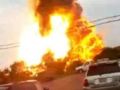 شاهد الفيديو : لحظة انفجار قطار بضائع بولاية &quot;ميريلاند&quot; الأمريكية