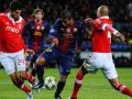 برشلونه يتعادل سلبيا مع بنفيكيا واصابة ميسي