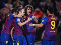 لاعبو برشلونة يتعاهدون على حصد الليجا في عيد ميلاد ألفيس