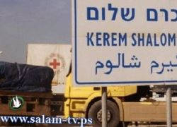 معبر كرم ابو سالم: تصدير شاحنة طماطم وإدخال 270