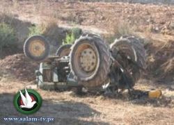 مصرع مواطن بحادث جرار زراعي في مدينة نابلس