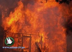 إصابة أم وأطفالها الثلاثة جراء حريق منزل في اليامون