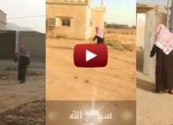 بالفيديو : مقطع مبك لرجل مسن و فاقد للبصر شاهد كيف يذهب الى المسجد!!