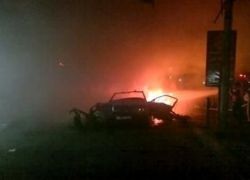 شهيد و 11 اصابة في استهداف سيارة مدنية قرب مشفى العيون بحي النصر