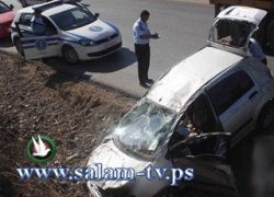 وفاة مواطنة نتيجة انقلاب السيارة التي كان يقودها نجلها بجنين