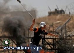 اصابة 6 مواطنين احدهم بحالة خطيرة في مسيرة سلمية شرق المغازي