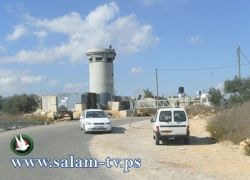 اسرائيل تغلق الطريق الى اسكان للمعلمين في نابلس