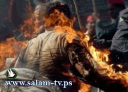 مصري صاحب 6 بازارات يشعل النار فى نفسه لركود حركة السياحة