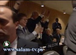 فيديو:لحظات مثيرة ومؤثرة خلال التصويت بقبول فلسطين في اليونسكو