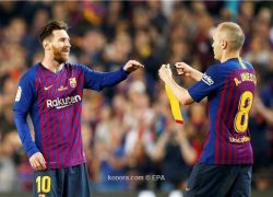 برشلونة يودع إنييستا بالفوز على ريال سوسييداد