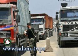 سلطات الاحتلال تسمح بإدخال سلع جديدة إلى غزة