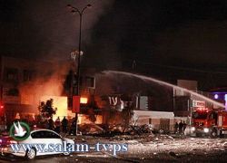 بالصور : اصابة 15 عاملا صينيا في انفجار قوي هز مبنى في نتانيا