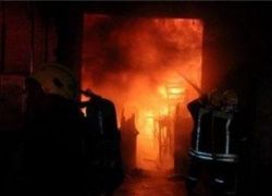 حريق كبير في معسكر للجيش الاسرائيلي