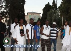 حضور ملفت من جنوب أفريقيا والسودان وتركيا في رحاب الأقصى