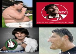 الصورة تضحك: رونالدو وميسي .. معركة الفوتوشوب