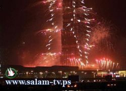 بالفيديو: دبي تطلق أعلى وأضخم ألعاب نارية بالعالم احتفالا بالعام 2012