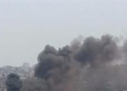 اندلاع حريق في عمارة سكنية غرب غزه