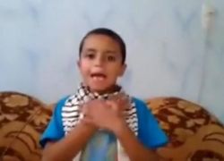 شاهد : الطفل هويشل قبل 45 دقيقة من استشهاده ورسالته للعرب .. &quot;احنا بغزة بخير طمنونا عنكم&quot;
