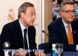 رئيس الريال يحيي الشعب الفلسطيني : ريال مدريد سيفتتح ثمان مدارس في الضفة وغزة