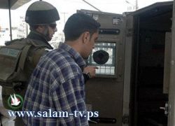الجيش الاسرائيلي يعتقل شابا بحوزته عبوات أنبوبية قرب نابلس
