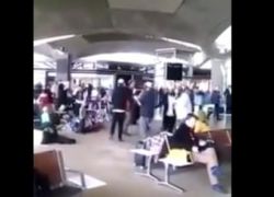 شاهد الفيديو : مستوطنون &quot;يرقصون&quot; في مطار الملكة علياء الدولي