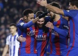 برشلونة يكتسح سويسداد ويتأهل لنصف نهائي كأس الملك