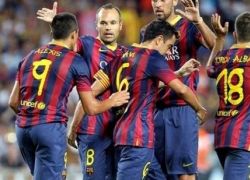 برشلونة يكتسح سانتوس بثمانية ويحتفظ بكأس غامبر - شاهد الاهداف