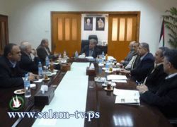 رئيس بلدية طولكرم يلتقي بوفد من الغرفة التجارية
