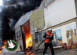 يديعوت : اندلاع حريق فى مصنع للطائرات فى حيفا