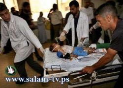 اصابة اطفال في قصف على بلدة بيت لاهيا شمال قطاع غزة