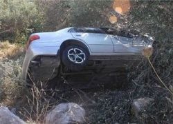 إصابة سائق مركبة نتيجة إنقلاب مركبته في سلفيت